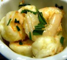 image of garlic prawns