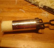 image of making a straw hash brown